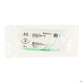 Ethilon Fil de nylon stérile 4-0 | 1pc