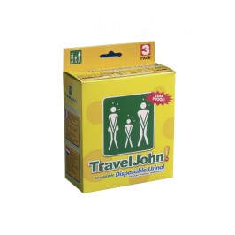 Travel john, urinal à jeter|3 pcs