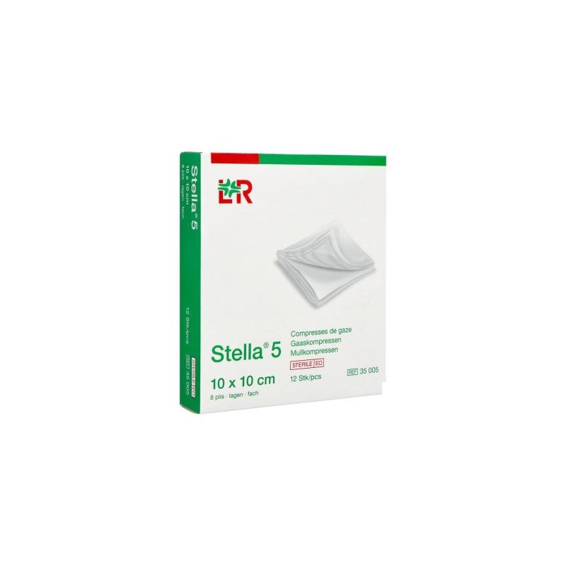 Stella 5 compresses stériles 10x10cm | 12pcs