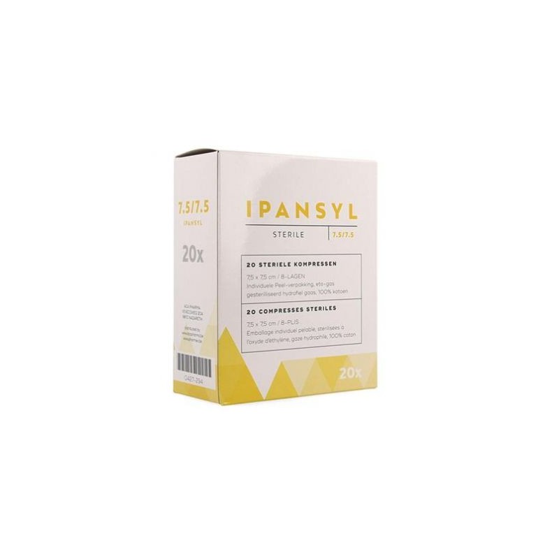 Ipansyl compresses 8PL 7,5cm x 7,5cm | 20pcs