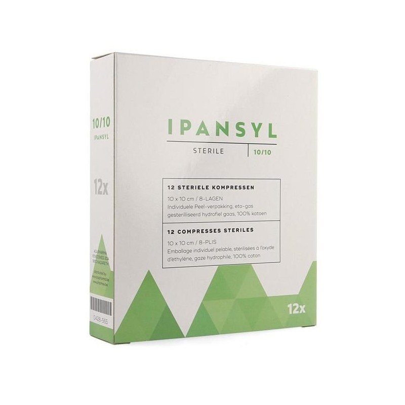 Ipansyl compresses 8PL 10cm x 10cm | 12pcs