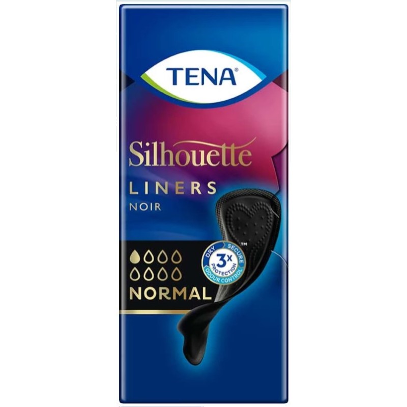 Tena Silhouette Normal | Noir