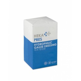 Heka pres pansement gaze hydrophile, 12L, 10x10cm | 100pcs