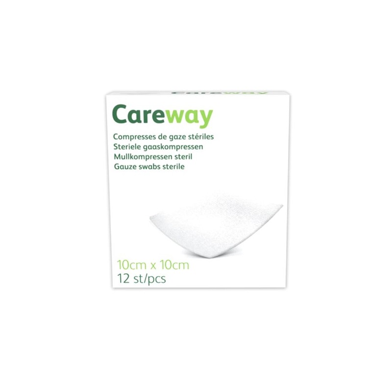 Careway compresses stériles 8PL 10x10cm | 12pcs