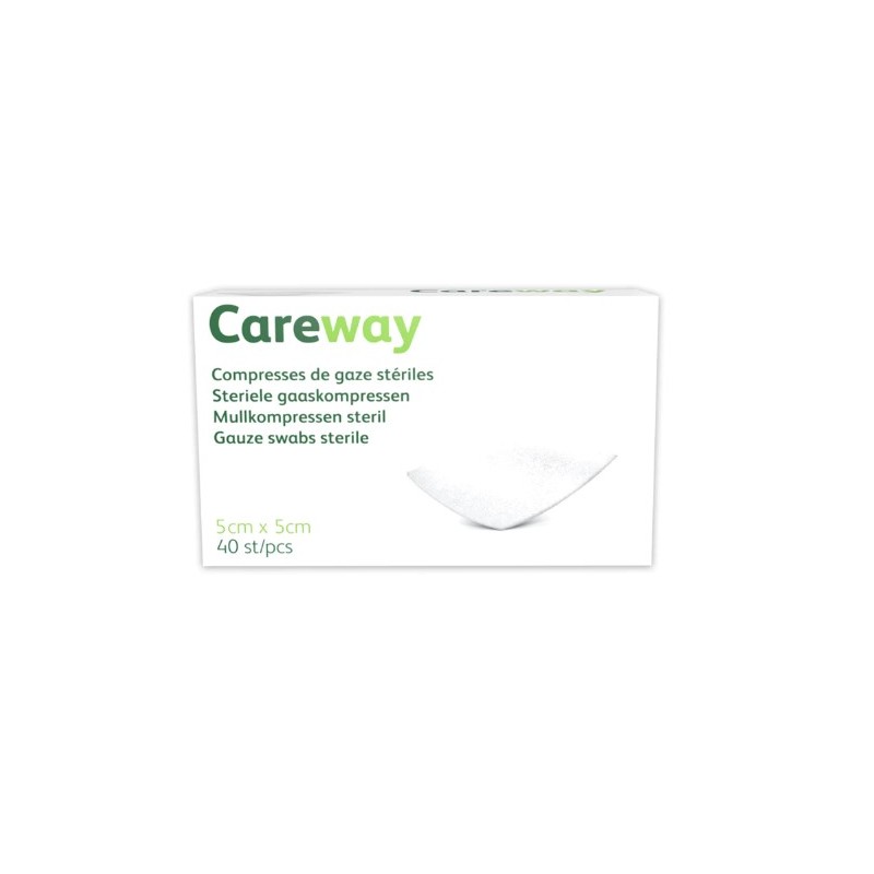 Careway steriele kompressen 8L 5x5cm | 40st