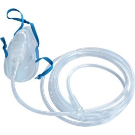 Masque d'oxygène adultes avec tube | 1pc