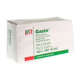 Gazin Compresses de gaze, Non Stériles 7,5x7,5cm | 100pcs