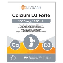 Livsane D3 Forte Comprimés à mâcher | 90pcs