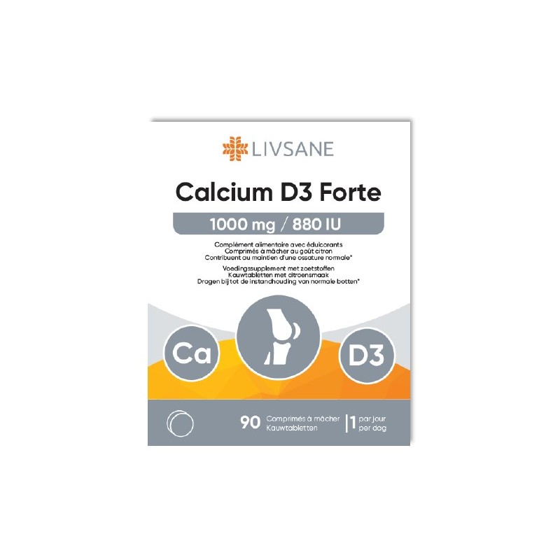 Livsane D3 Forte Comprimés à mâcher | 90pcs