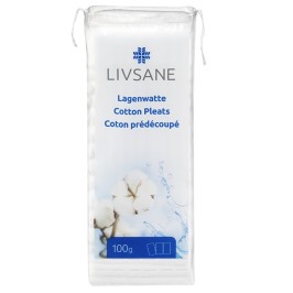 Livsane Voorgesneden Katoenen Watten | 100g