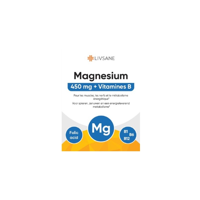 Livsane Magnesium 450mg + Vitaminen B | 180tabl