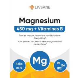 Livsane Magnésium 450mg + Vitamines B | 30comp