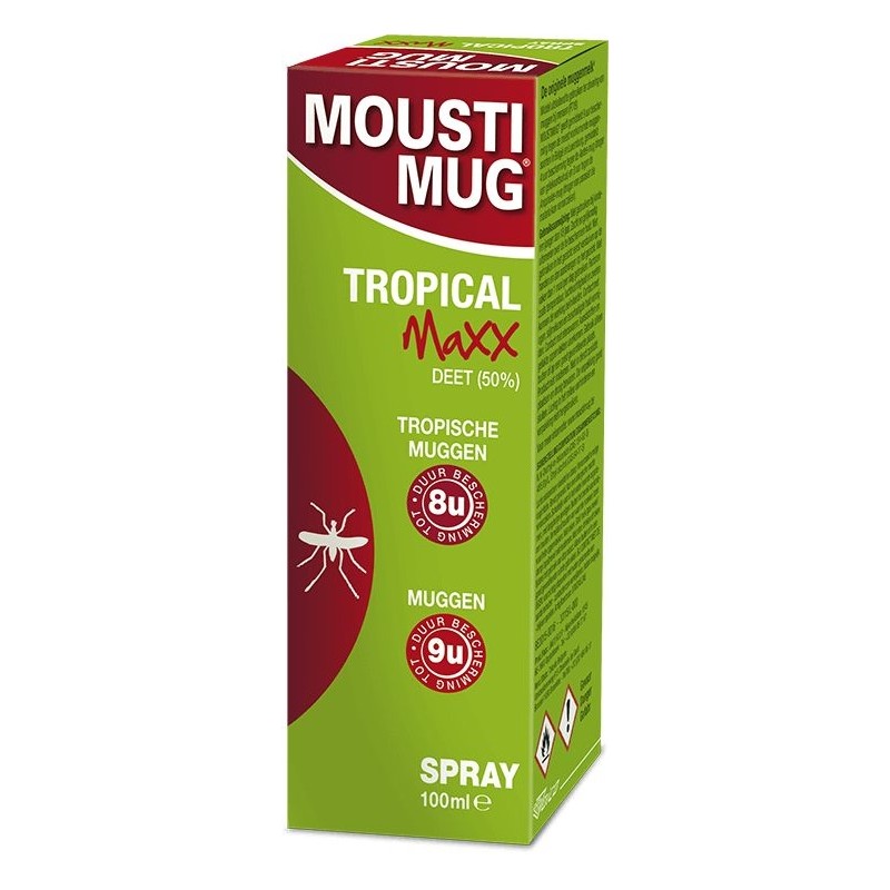 Moustimug Anti-insecte Tropical Maxx 50% DEET Spray | 100ml