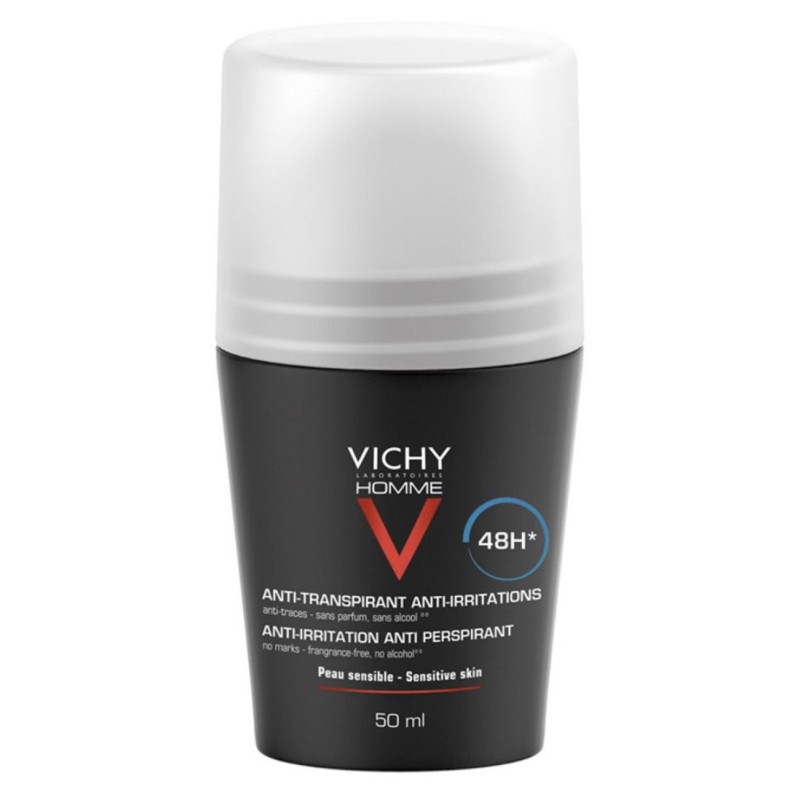 Vichy Homme Déodorant Anti-Transpirant Roll-on 48h | 50ml