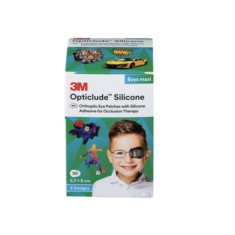 Opticlude Silicone Boys Maxi 5,7x8cm | 50st