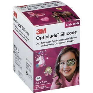 Opticlude Silicone Girls Midi 5,3x7cm | 50pcs