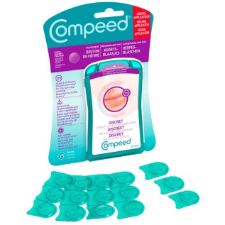 Compeed Invisible Patch Bouton de Fièvre + Applicateur | 15pcs