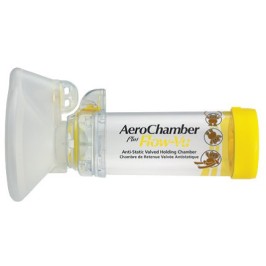 Aerochamber Plus Flow-Vu Masque Enfant | Jaune