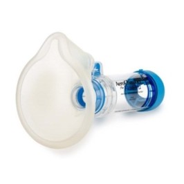 Aerochamber Plus Flow-Vu Masker Volwassenen | Blauw