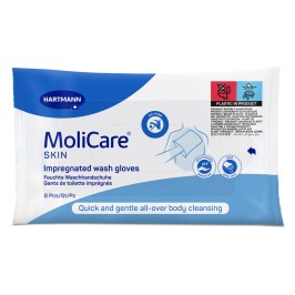 MoliCare SKIN Gants de toilette traitants | 8pc