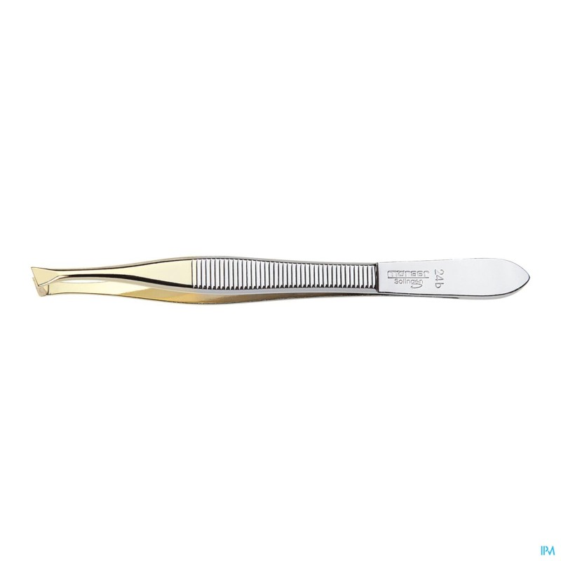 Mörser Pince No. 24A, Pointes inclinées, Doré, 9cm | 1pc Mörser Pince No. 24A, Pointes inclinées, Doré, 9cm | 1pc