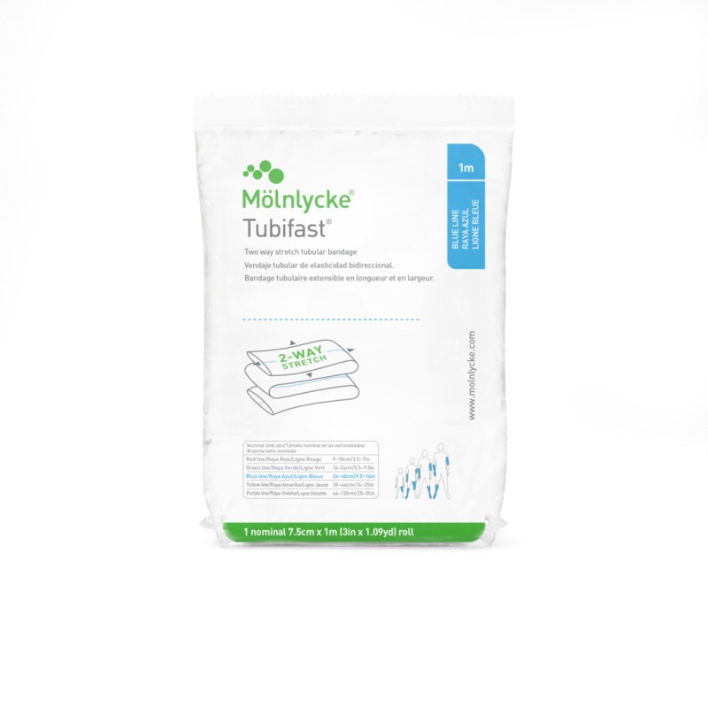 Tubifast Bleu 7,5cmx1m | 1pc
