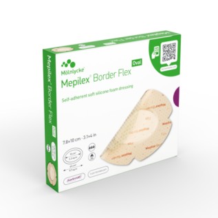 Mepilex Border Flex Oval 7,8x10cm | 5pcs