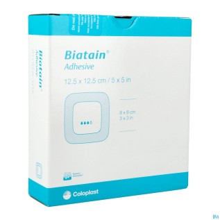 Biatain Mousse Adhésive 12,5x12,5cm | 10pcs