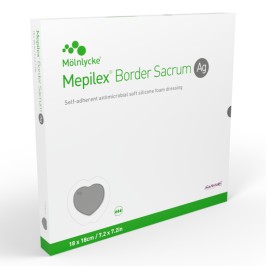 Mepilex Border Sacrum Ag 18x18cm | 5pcs