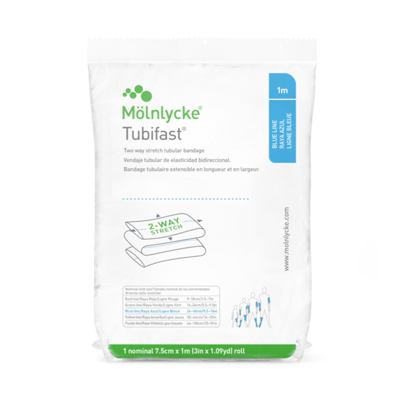 Tubifast Bleu 7,5cmx1m | 1pc