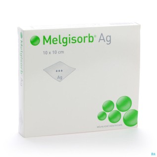 Melgisorb Ag 10x10cm  | 10pcs