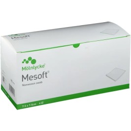 Mesoft Compresses Stériles 7,5x7,5cm | par 2pcs | 150pcs